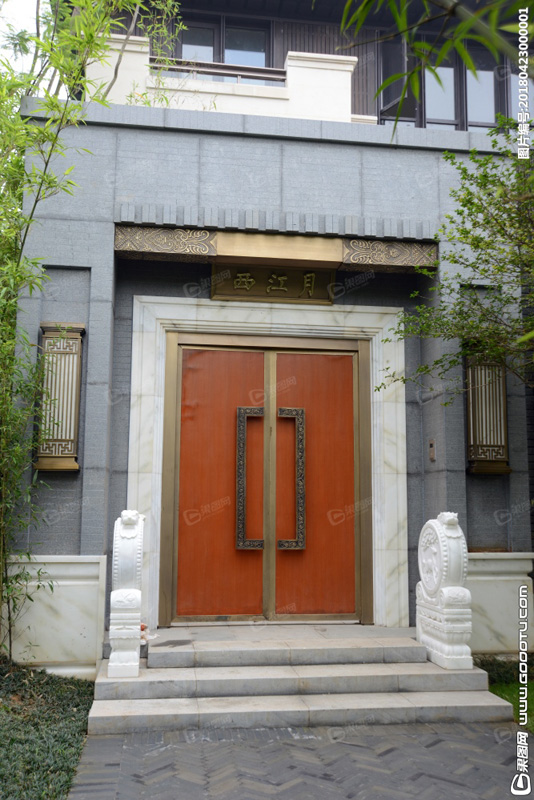 中式铜门效果图