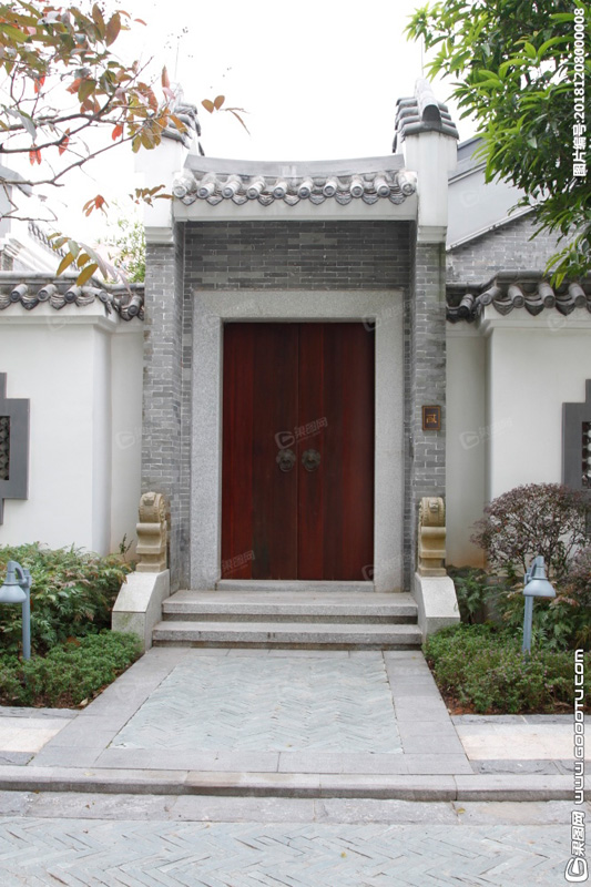 中式铜门效果图