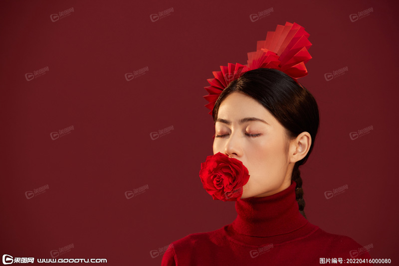 新年中国风国潮美女美妆造型